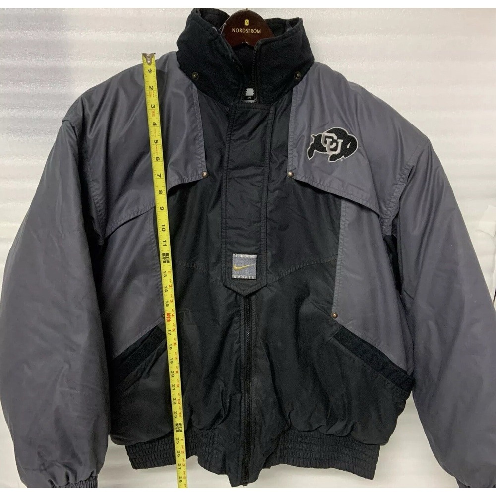 Vintage 90's Team Nike Colorado Buffaloes University Puffer Jacket Men's MEDIUM - Picture 5 of 12